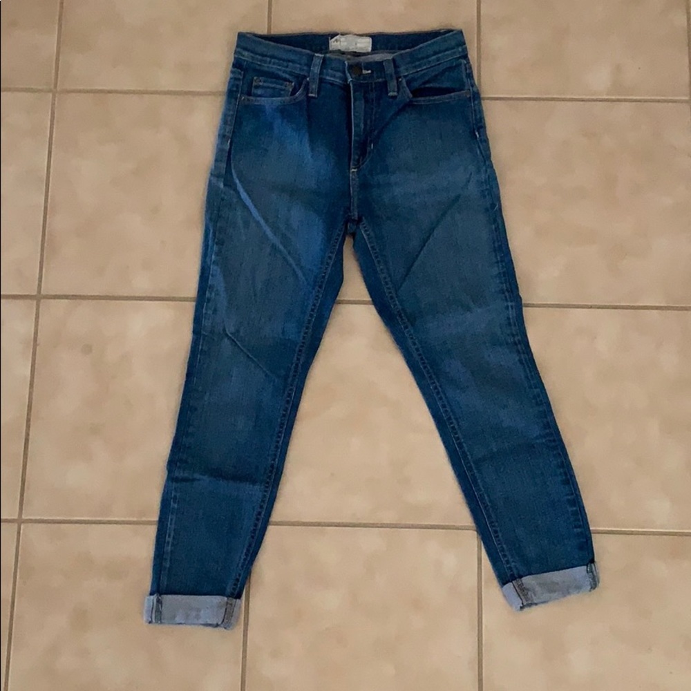 Free People rolled ankle denim
